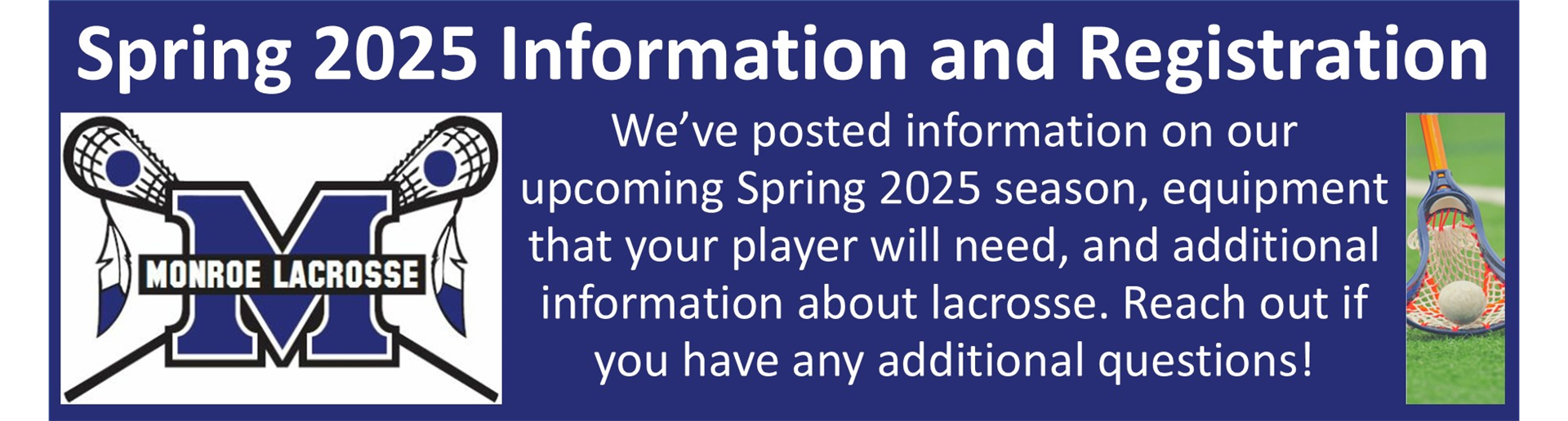 2025 Spring Season Details!