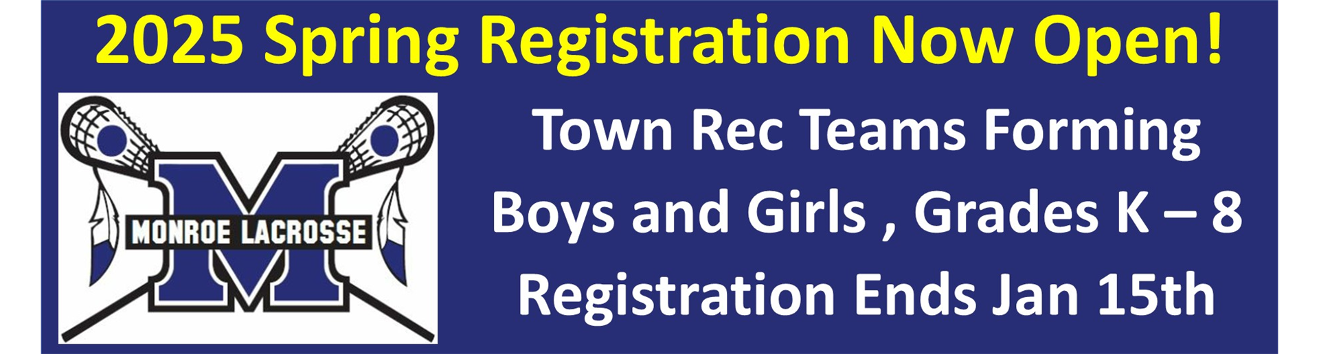 Spring 2025 Registration Now Open!