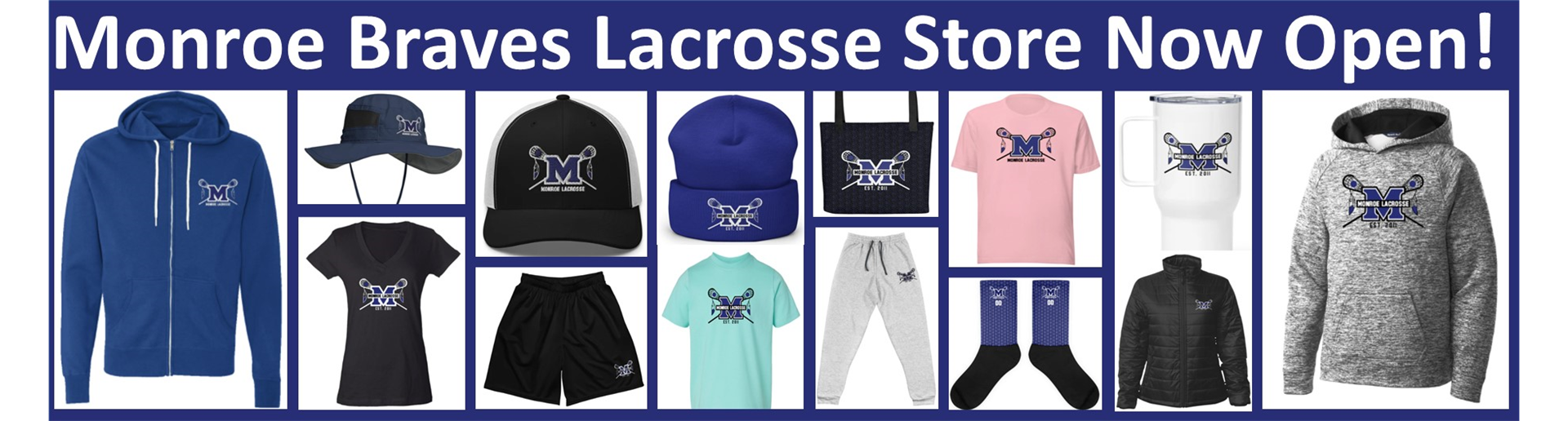 Monroe Braves Lacrosse Store Now Open!